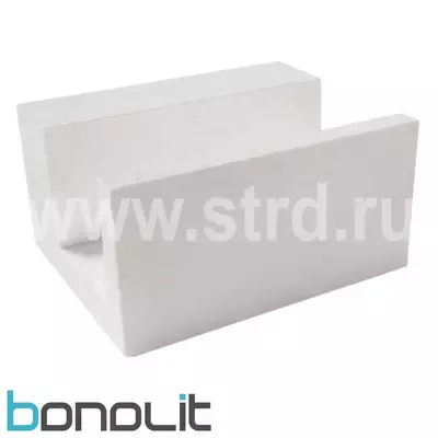 Блок газобетонный Bonolit  п-образный 500*300*250 D500кг/м3 В2,5