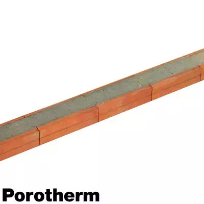 Керамический блок перемычка керамическая POROTHERM 120/65 П-образная Красный 1750*120*65мм М100кг/см2 Porotherm (Винербергер)