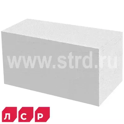 Блок EcoTherm газобетонный ЛСР стеновой D400кг/м3 625*400*250 В2,5