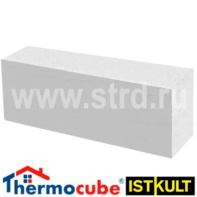 Блок газобетонный Thermocube (Istkult) перегородочный D500кг/м3 600*200*100 В3,5