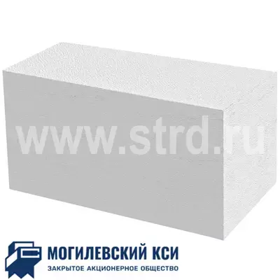 Блок газосиликатный стеновой В2 D500кг/м3 Могилевский КСИ