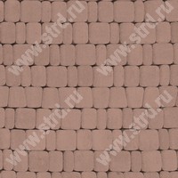 Тротуарная плитка Классика 1КЛ6ф Персиковый полный прокрас на сером цементе основа - серый цемент набор на м2  t=60мм Нобетек