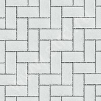 Тротуарная плитка Прямоугольник Белый верхний прокрас на белом цементе основа - серый цемент 200*100*40мм BRAER
